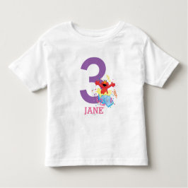 Sesamstraat | Birthday Elmo Girl Kinder Shirts