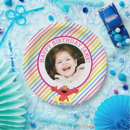 Sesamstraat | Birthday Elmo Girl Papieren Bordje (Feest)