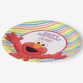 Sesamstraat | Birthday Elmo Girl Papieren Bordje (Gekanteld)