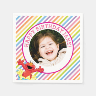 Sesamstraat   Birthday Elmo Girl Servet