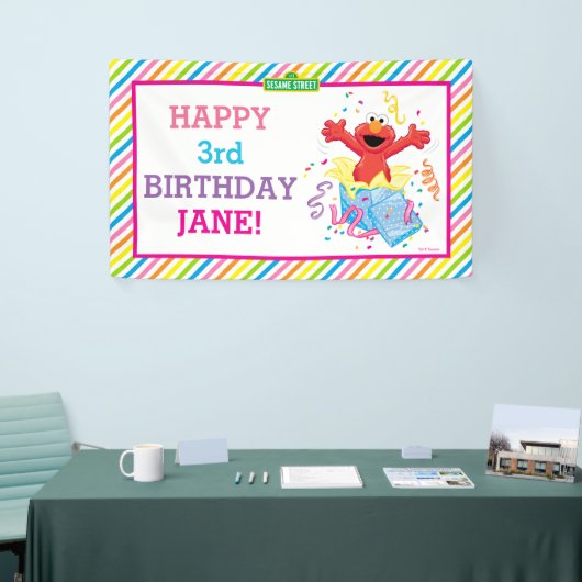 Sesamstraat | Birthday Elmo Girl Spandoek (Beurs)
