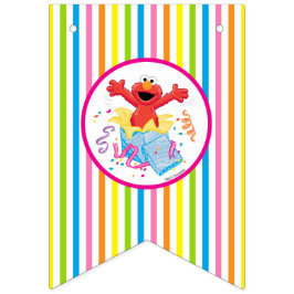 Sesamstraat | Birthday Elmo Girl Vlaggetjes