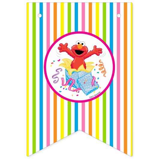 Sesamstraat | Birthday Elmo Girl Vlaggetjes (Eerste vlag)