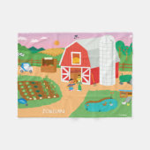 Sesamstraat | Boerderij Scene Fleece Deken (Voorkant (Horizontaal))