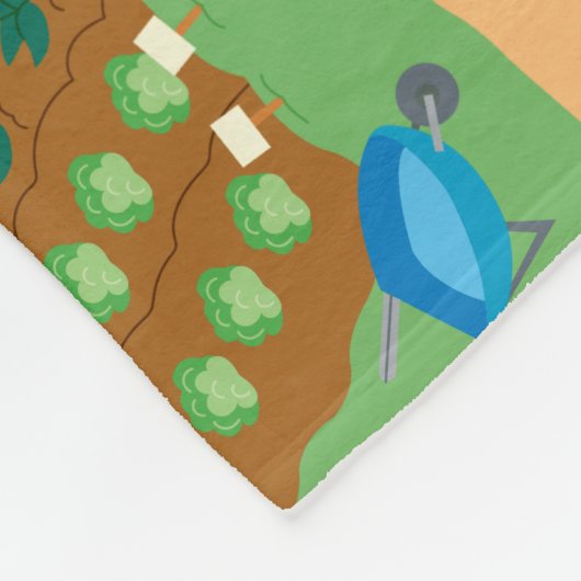 Sesamstraat | Boerderij Scene Fleece Deken (Hoek)