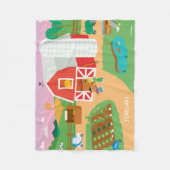 Sesamstraat | Boerderij Scene Fleece Deken (Voorkant)