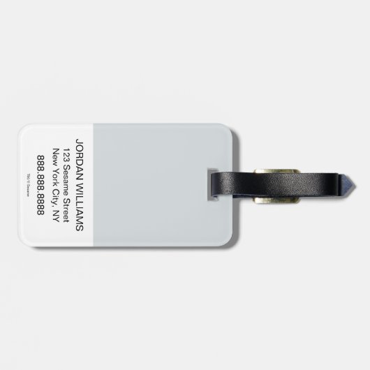 Sesamstraat | Brieven van het alfabet Bagagelabel (Achterkant horizontaal)