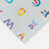 Sesamstraat | Brieven van het alfabet Fleece Deken (Hoek)