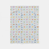 Sesamstraat | Brieven van het alfabet Fleece Deken (Voorkant)