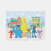 Sesamstraat | Buurscène Fleece Deken (Voorkant (Horizontaal))