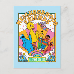 Sesamstraat Buurvrienden Briefkaart
