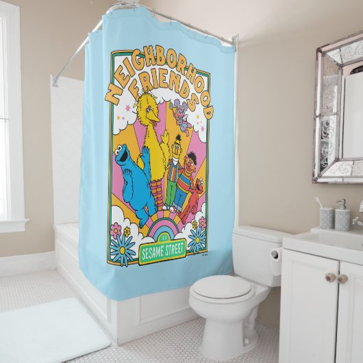 Sesamstraat | Buurvrienden Douchegordijn (In situ)