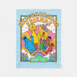 Sesamstraat   Buurvrienden Fleece Deken