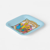 Sesamstraat | Buurvrienden Papieren Bordje (Gebogen)