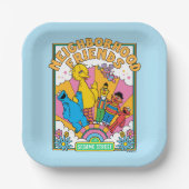 Sesamstraat | Buurvrienden Papieren Bordje (Voorkant)