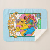 Sesamstraat | Buurvrienden Sherpa Deken (Voorkant (horizontaal))