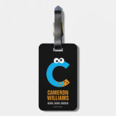 Sesamstraat | C is voor Koekjesmonster Bagagelabel (Achterkant verticaal)
