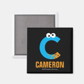 Sesamstraat | C is voor Koekjesmonster Magneet (Voorkant / Achterkant)