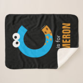 Sesamstraat | C is voor Koekjesmonster Sherpa Deken (Voorkant (horizontaal))