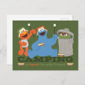 Sesamstraat | Camping is meer leuk met vrienden Briefkaart (Voorkant / Achterkant)