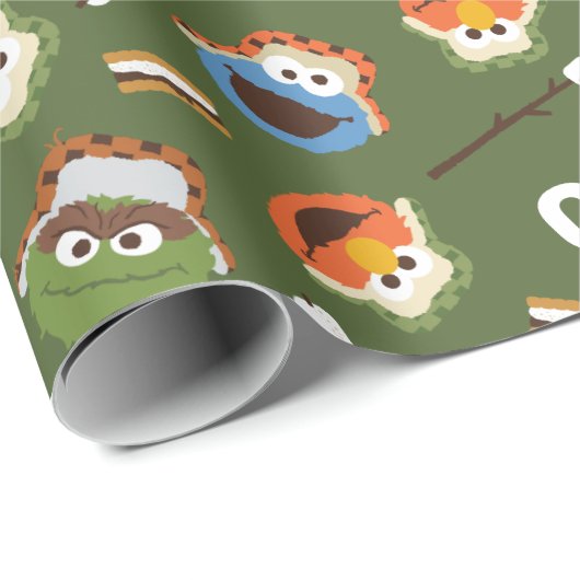 Sesamstraat | Camping is meer leuk met vrienden Cadeaupapier (Rol Hoek)