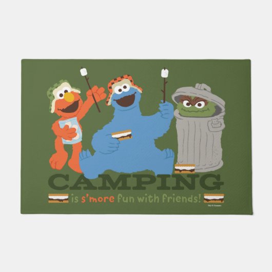 Sesamstraat | Camping is meer leuk met vrienden Deurmat (Voorkant)
