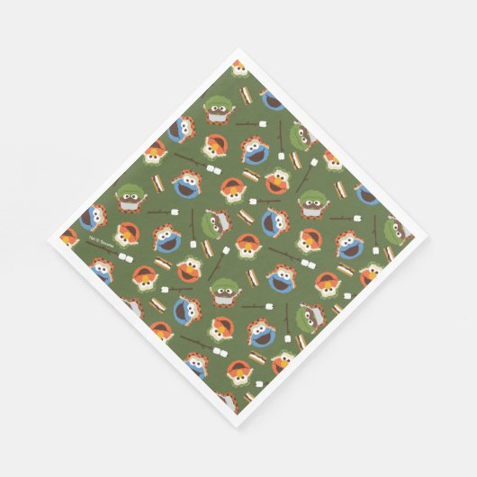 Sesamstraat | Camping is meer leuk met vrienden Servet (Hoek)