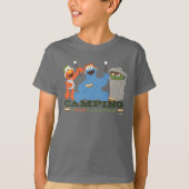 Sesamstraat | Camping is meer leuk met vrienden T-shirt (Voorkant)