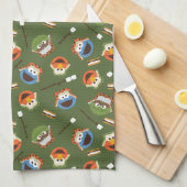 Sesamstraat | Camping is meer leuk met vrienden Theedoek (Quarter Fold)