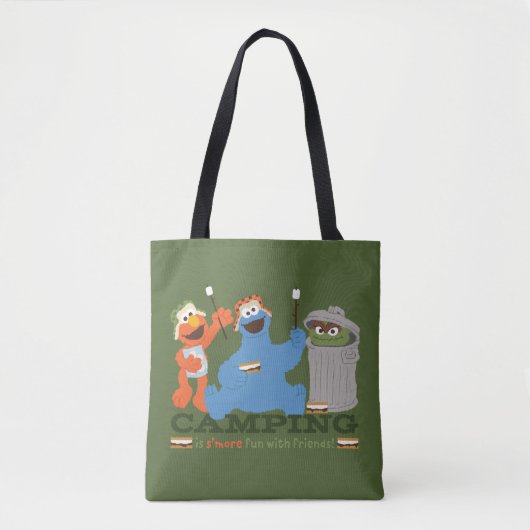 Sesamstraat | Camping is meer leuk met vrienden Tote Bag (Voorkant)