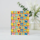 Sesamstraat Chanoeka patroon Briefkaart (Staand voorkant)