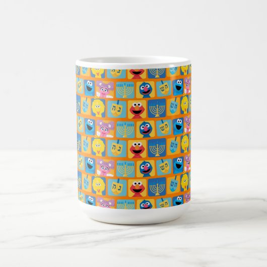 Sesamstraat Chanoeka patroon Koffiemok (Center)