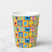 Sesamstraat Chanoeka patroon Papieren Bekers (Voorkant)