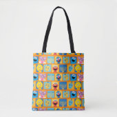 Sesamstraat Chanoeka patroon Tote Bag (Voorkant)