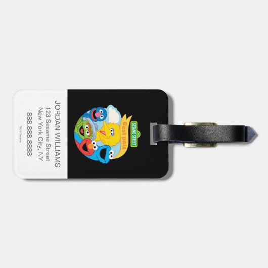 Sesamstraat Character Art Bagagelabel (Achterkant horizontaal)