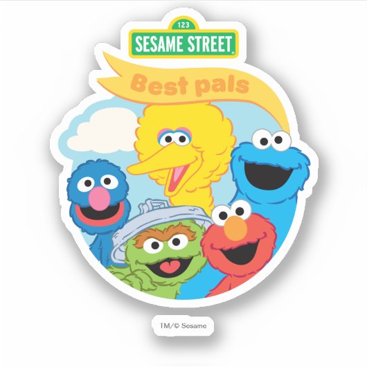 Sesamstraat Character Art Sticker (Voorkant)