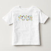 Sesamstraat Confetti Pattern Vierde Verjaardag Kinder Shirts (Voorkant)