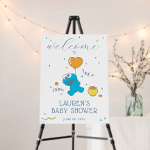Sesamstraat | Cookie Monster Baby shower Welkom