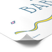 Sesamstraat | Cookie Monster Baby shower Welkom Poster (Hoek)