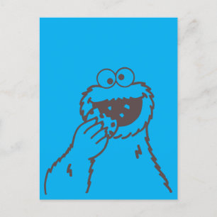 Sesamstraat   Cookie Monster Bright Briefkaart
