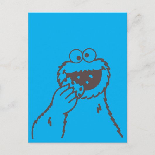 Sesamstraat | Cookie Monster Bright Briefkaart (Voorkant)