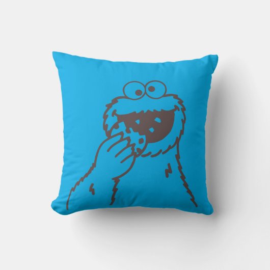 Sesamstraat | Cookie Monster Bright Kussen (Voorkant)