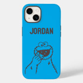 Sesamstraat | Cookie Monster Bright | Naam toevoeg Case-Mate iPhone Case (Achterkant)