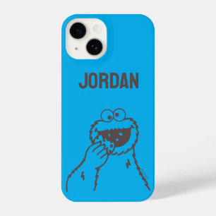 Sesamstraat   Cookie Monster Bright   Naam toevoeg iPhone 14 Hoesje