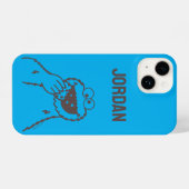 Sesamstraat | Cookie Monster Bright | Naam toevoeg iPhone Hoesje (Achterkant horizontaal)