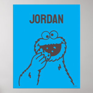 Sesamstraat   Cookie Monster Bright   Naam toevoeg Poster
