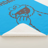 Sesamstraat | Cookie Monster Bright | Naam toevoeg Sherpa Deken (3/4)