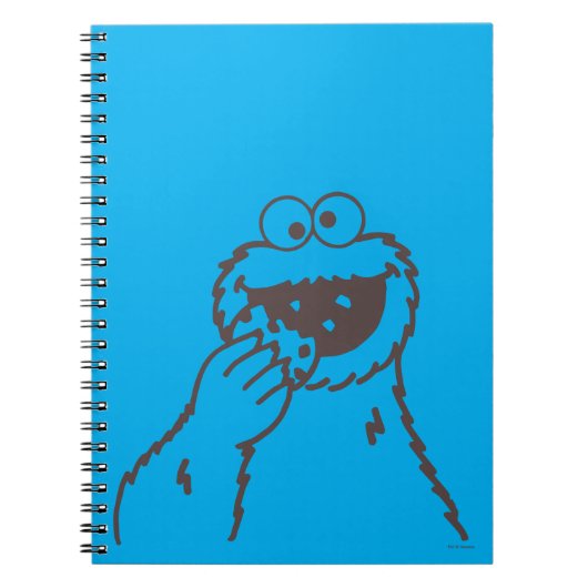 Sesamstraat | Cookie Monster Bright Notitieboek (Voorkant)