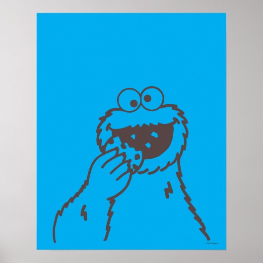Sesamstraat | Cookie Monster Bright Poster (Voorkant)