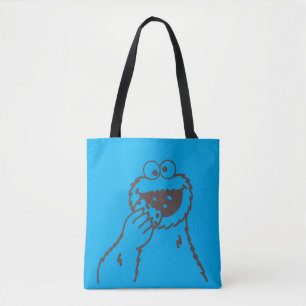 Sesamstraat Cookie Monster Bright Tote Bag